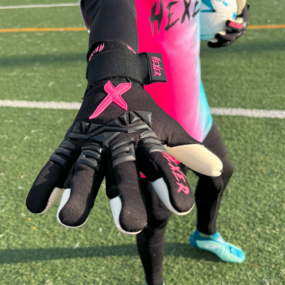 Black Soccer Gloves | REFLEX ECLIPSE By HEXER