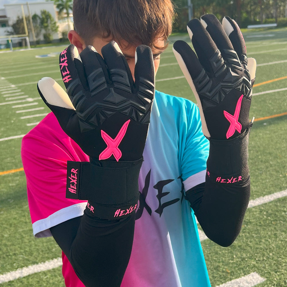 Black Soccer Gloves | REFLEX ECLIPSE By HEXER